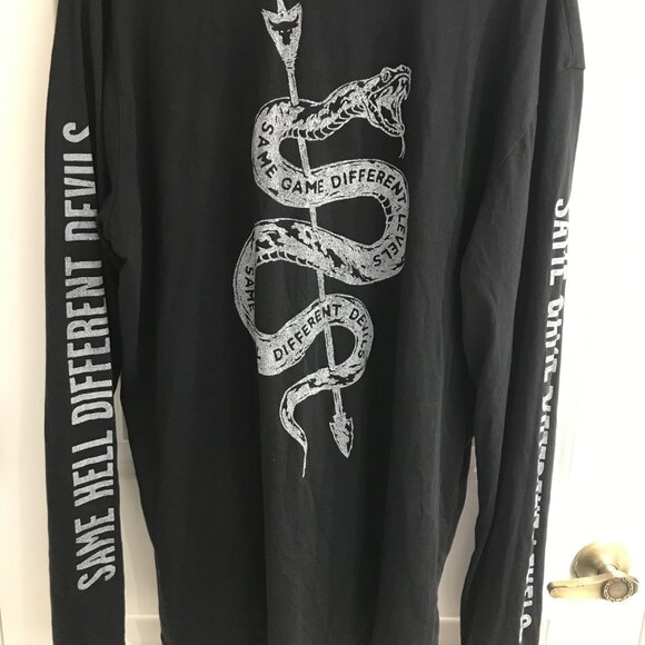 Under Armour Men's Project Rock Long Sleeve Snake Logo Shirt XXL - Picture 7 of 7